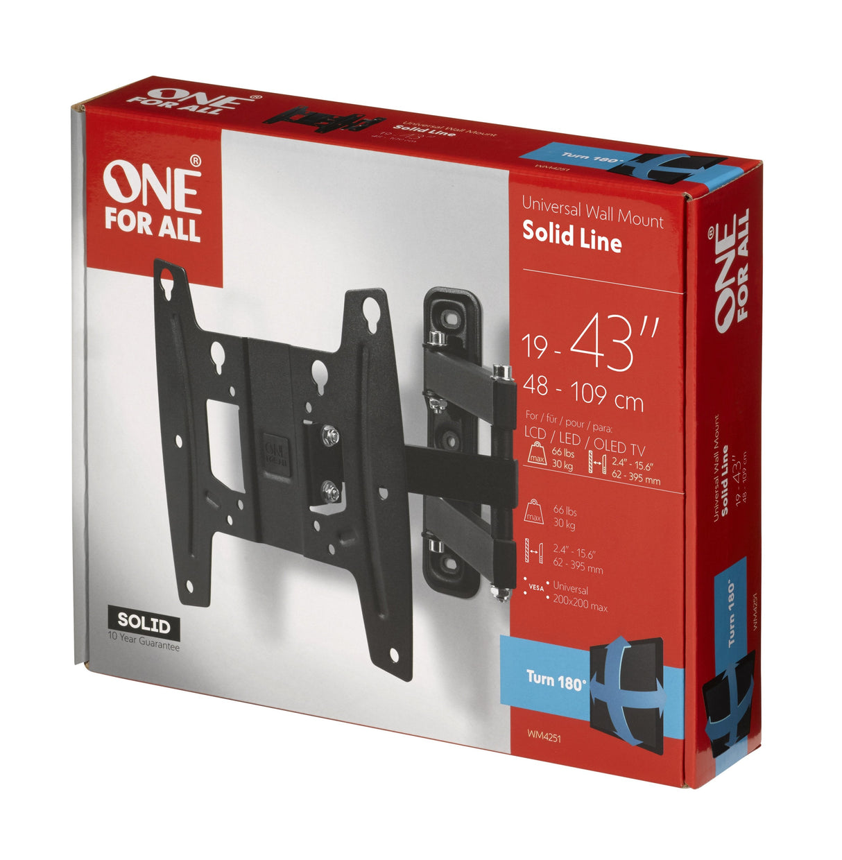 One For All Soporte De Pared Para Tv 42 Solid Turn 180