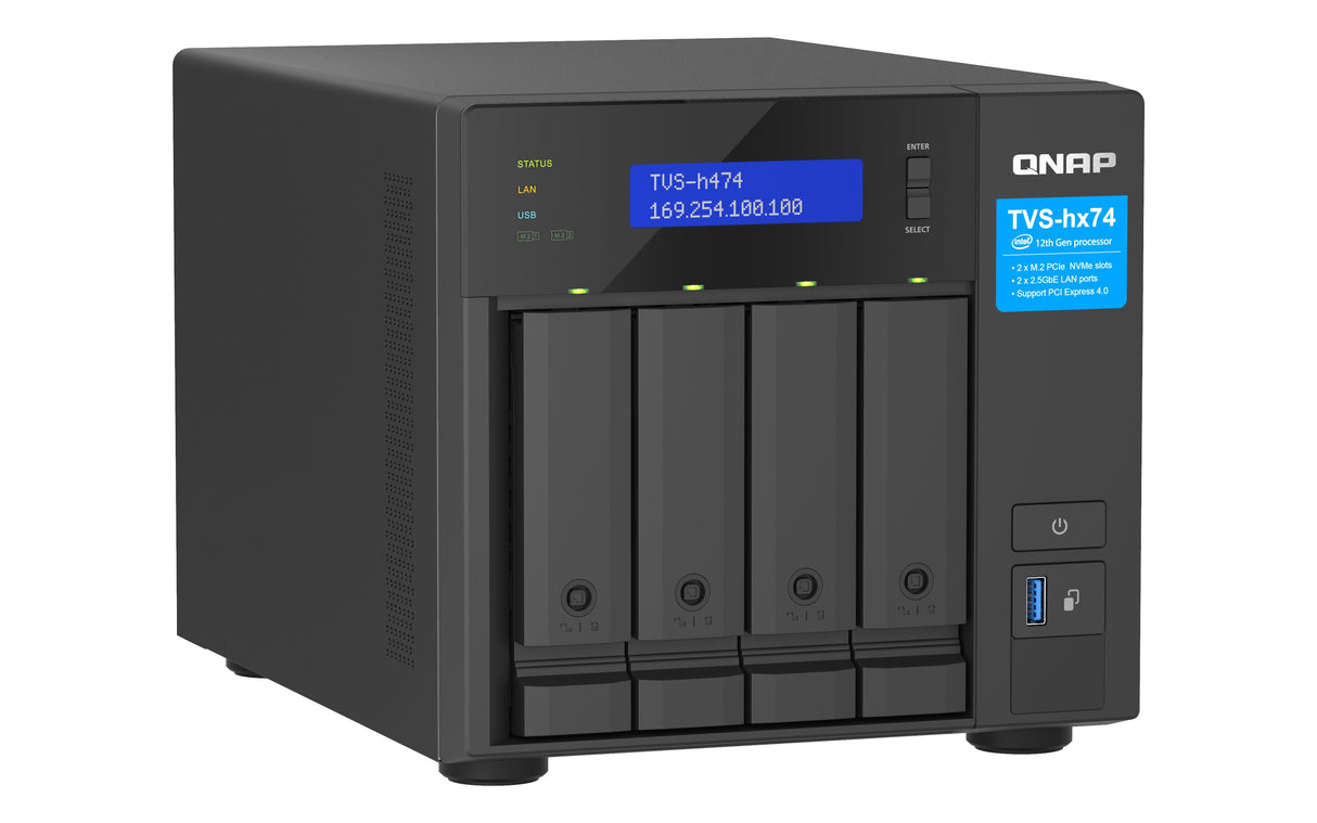 Qnap Nas Tvs-H474-Pt-8g