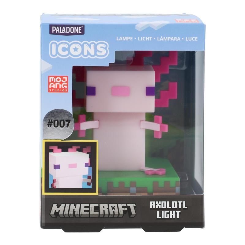 Lampara Paladone Icon Minecraft Ajolote