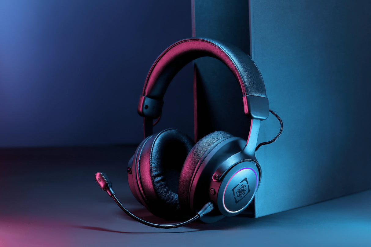 Deltaco Dh440 Gaming Headset Wireless Usb Rgb 7.1 Sur. Sw