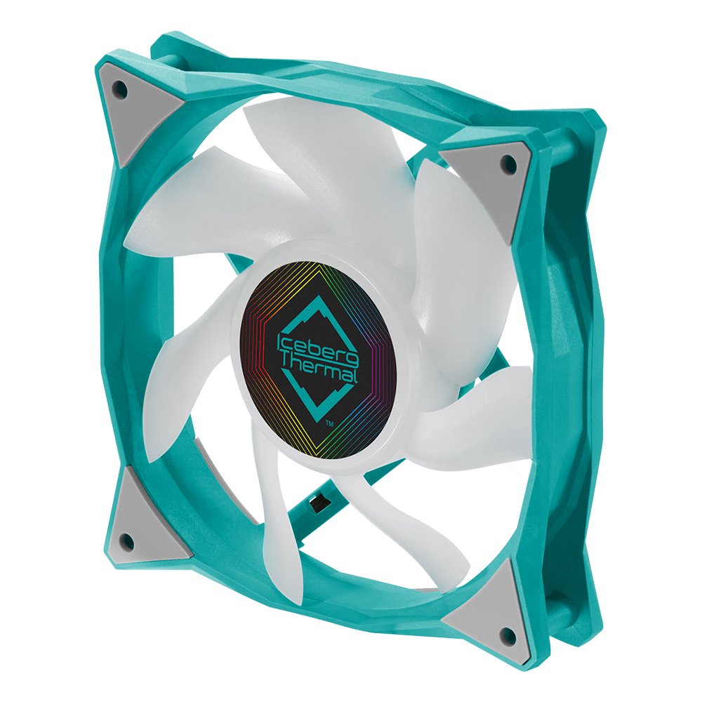 Ventilador Iceberg Thermal Icegale Argb -120 Mm Argb Verde Azulado