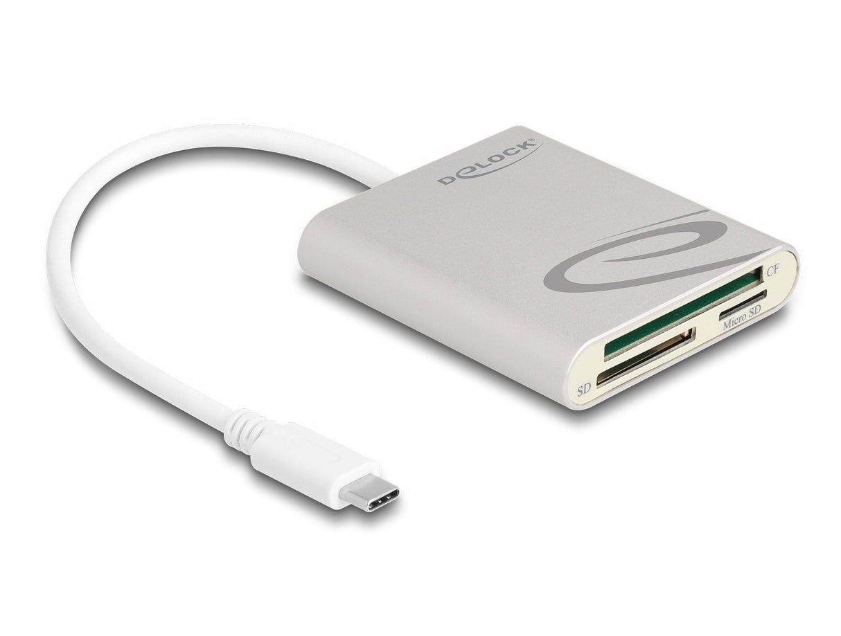 Delock Card Reader Usb Type-Cö Para Compact Flash, Sd