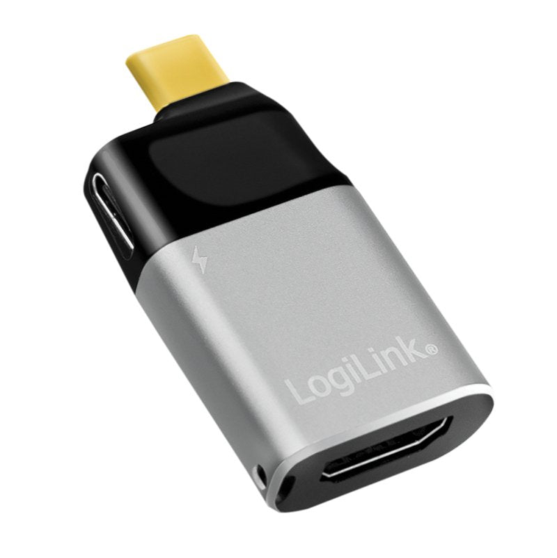 EAN 4052792067484 - LogiLink CUA0203 cambiador de género para cable USB Type-C HDMI Type A (Standard) Negro, Gris imagen 2