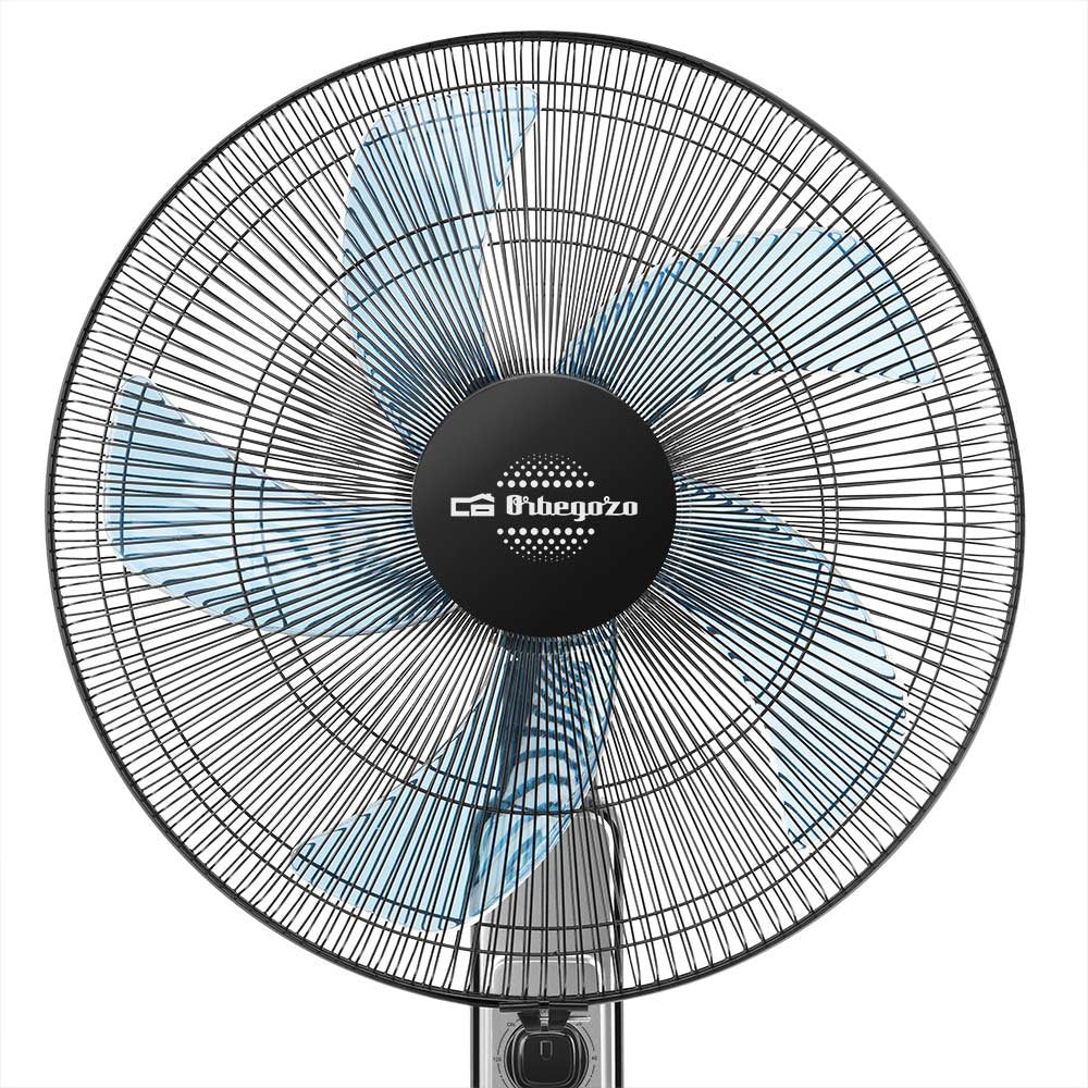 Ventilador De Pie Orbegozo Sf 1046 80w 5 Aspas 45cm 3 Velocidades