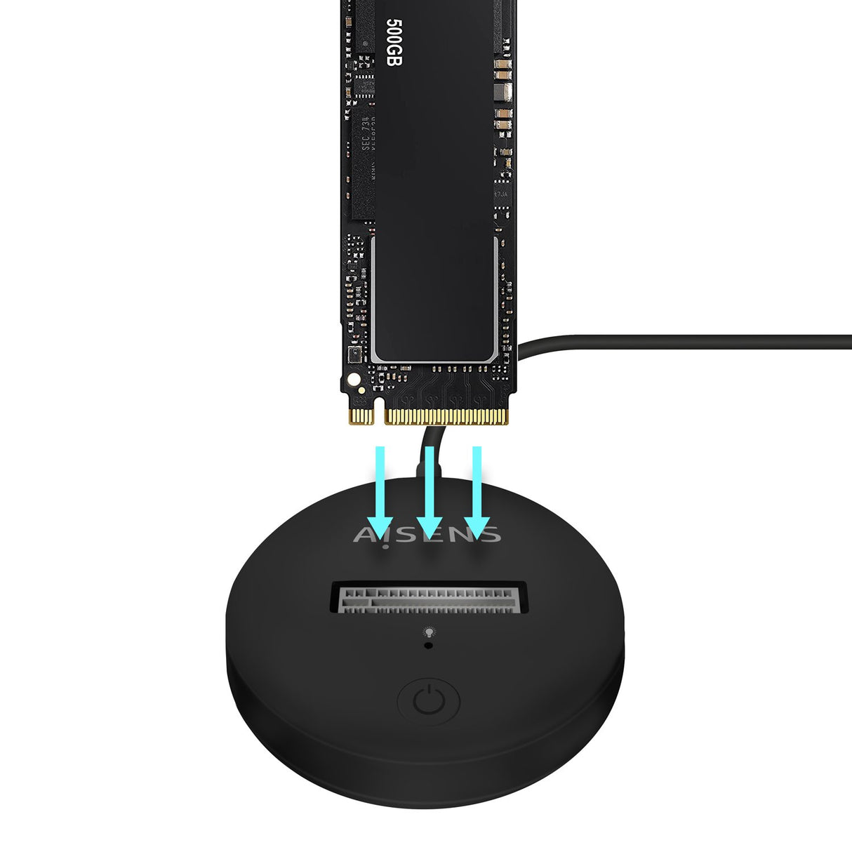 EAN 8436574708325 - AISENS ASUC-M2D013-BK caja para disco duro externo Caja externa para unidad de estado sólido (SSD) Negro imagen 3