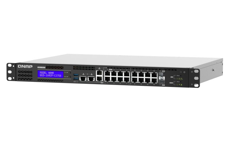 EAN 4711103084274 - QNAP QGD-1602 Gestionado L2 Gigabit Ethernet (10/100/1000) 1U Negro, Gris imagen 4