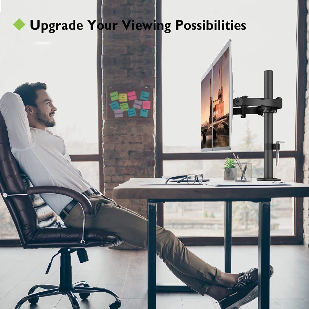 EAN 8054529027514 - Techly ICA-LCD 382-D soporte para monitor 68,6 cm (27") Escritorio Negro imagen 8