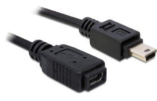 Delock 82667 Cable Mini Usb  M/H 1m Negro