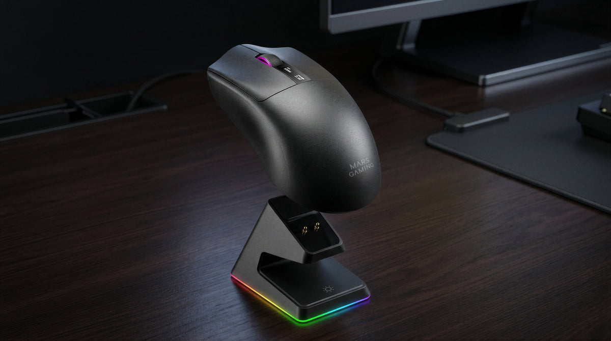 EAN 8435693114277 - Mars Gaming MMWELITE ratón Juego Mano derecha Bluetooth Óptico 20000 DPI imagen 18
