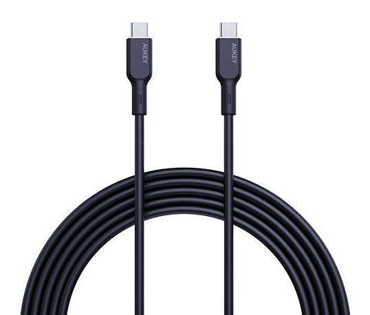 Aukey Cb-Scc101 Cable Usb-C Type-C Power Delivery Pd 100w 5a 1m Silikon Negro