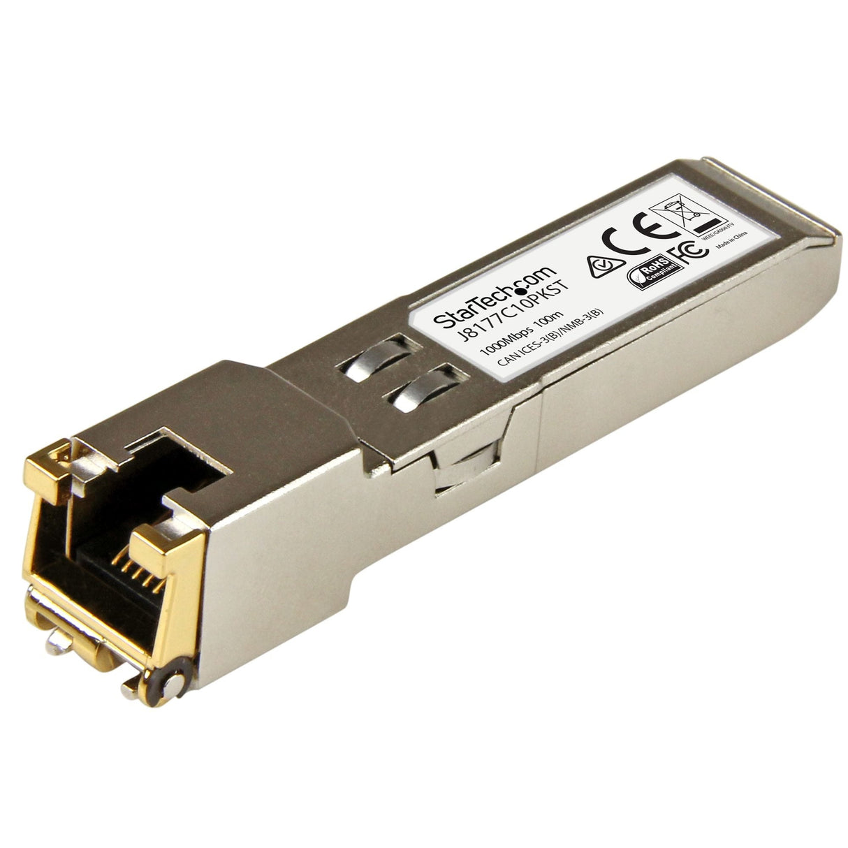 Startech 10 Sfp Rj45 Compatibles Con Hp J8177c