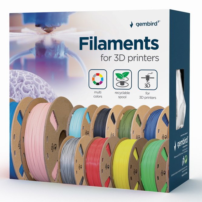 EAN 8716309103640 - Gembird 3DP-PLA+1.75-02-R material de impresión 3d Ácido poliláctico (PLA) Rojo 1 kg imagen 1