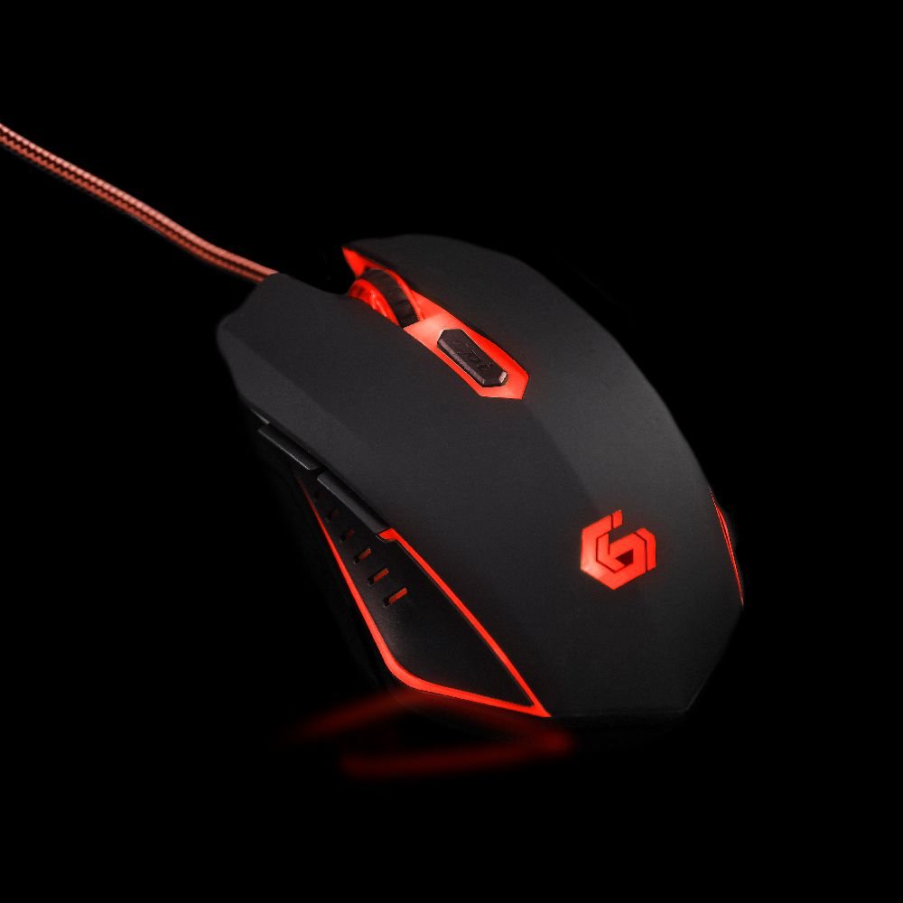 EAN 8716309081900 - Gembird MUSG-001-R ratón Juego Ambidextro USB tipo A 2400 DPI imagen 2