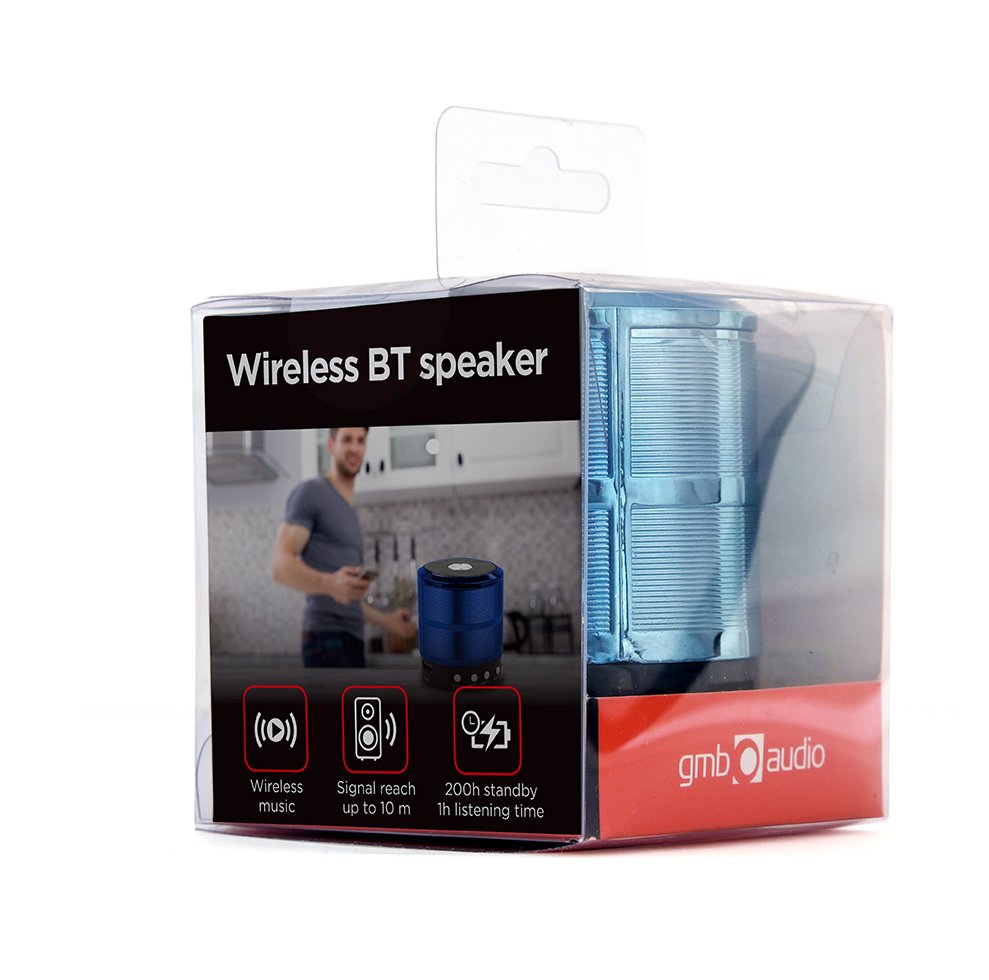 EAN 8716309111317 - Gembird SPK-BT-08-B altavoz portátil o de fiesta Altavoz monofónico portátil Negro, Azul 3 W imagen 1
