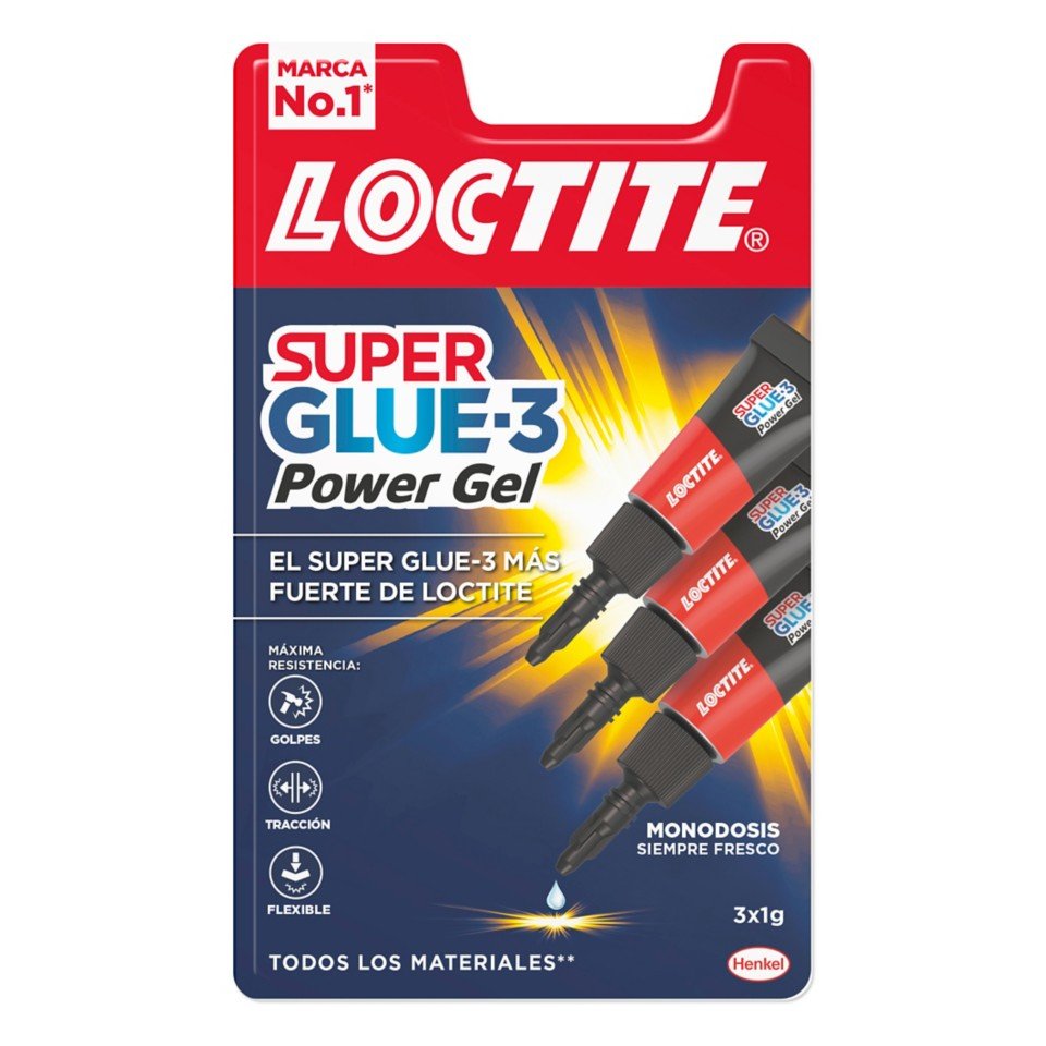 Loctite Mini Trio Power Flex 3x1g 2640066 Super Glue