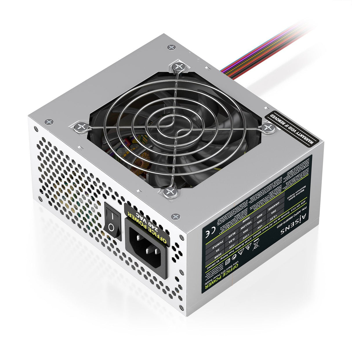 EAN 8435739904060 - AISENS ASPC-500SFX-SEO unidad de fuente de alimentación 20+4 pin ATX imagen 2