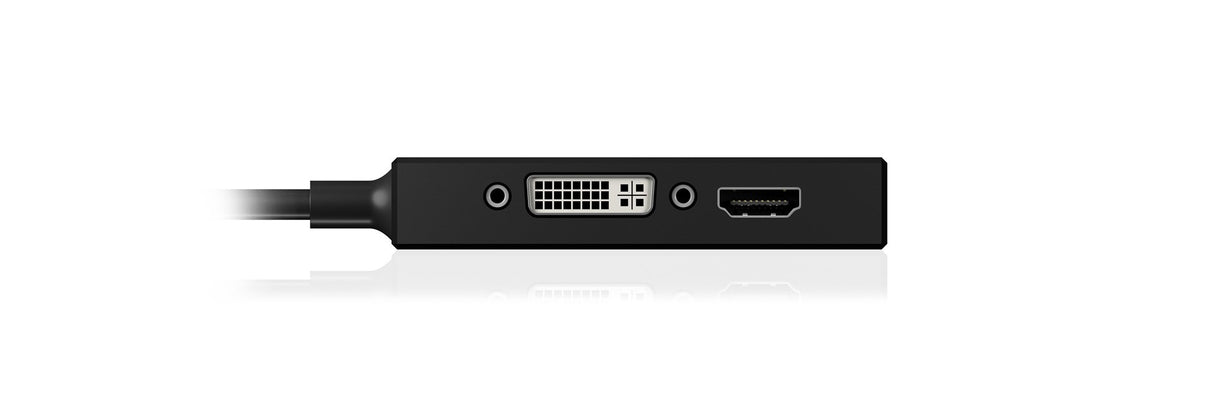 EAN 4250078165651 - ICY BOX IB-AC1032 Mini DisplayPort DVI-D + VGA (D-Sub) + HDMI Negro imagen 7