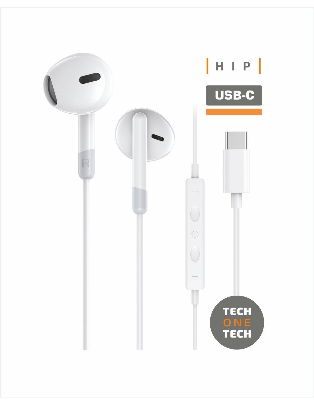 EAN 8436546594291 - TECH ONE TECH TEC1303 auricular y casco Alámbrico Dentro de oído Llamadas/Música USB Tipo C Negro, Blanco imagen 4