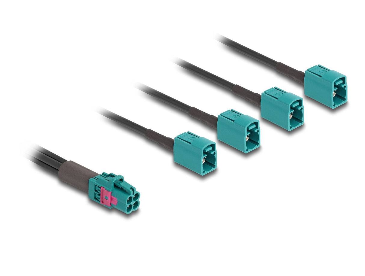 Delock 90118 Cable Mini Fakra Z Cuádruple Hembra A 4 X Fakra Z Hembra Tipo-A