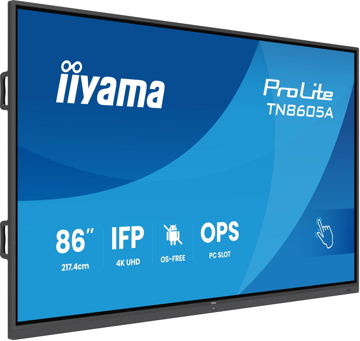 EAN 4948570127085 - iiyama TN8605A-B1AG pantalla de señalización Panel plano interactivo 2,17 m (85.6") 500 cd / m² 4K Ultra imagen 1