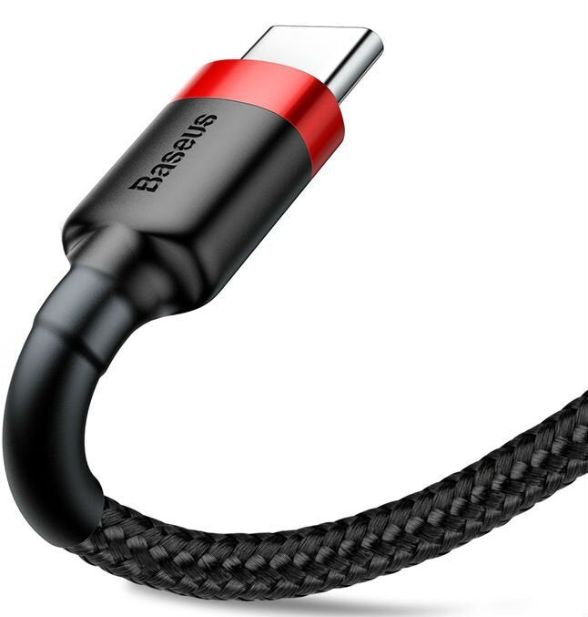 Baseus Cafule Cable Usb 2 M Usb A Usb C Negro, Rojo