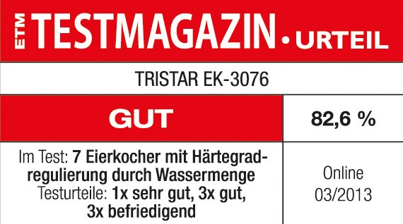 Cocedor De Huevos Tristar Ek-3076 Capacidad 7 Huevos