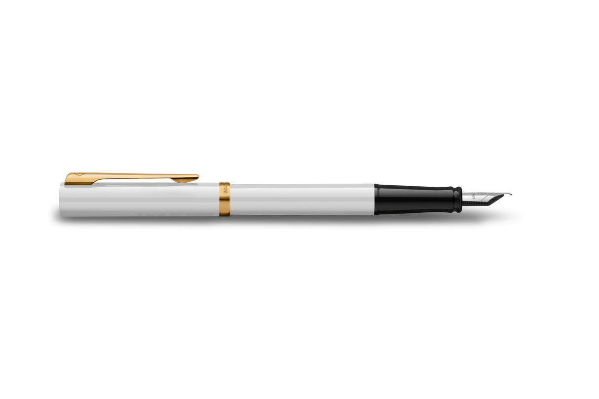 Waterman Pluma Estilográfica Impression Blanco Lack Ct F Azul Caja De Regalo