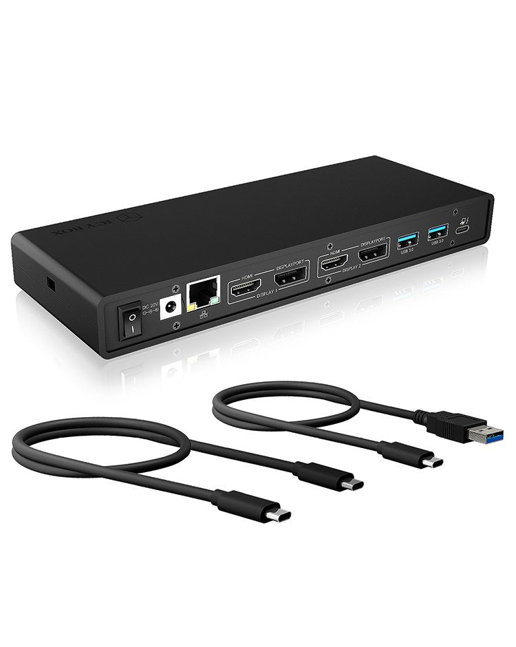 Emación De Acoplamiento Icybox Usb Type-C Con 2 Interfaces De Video