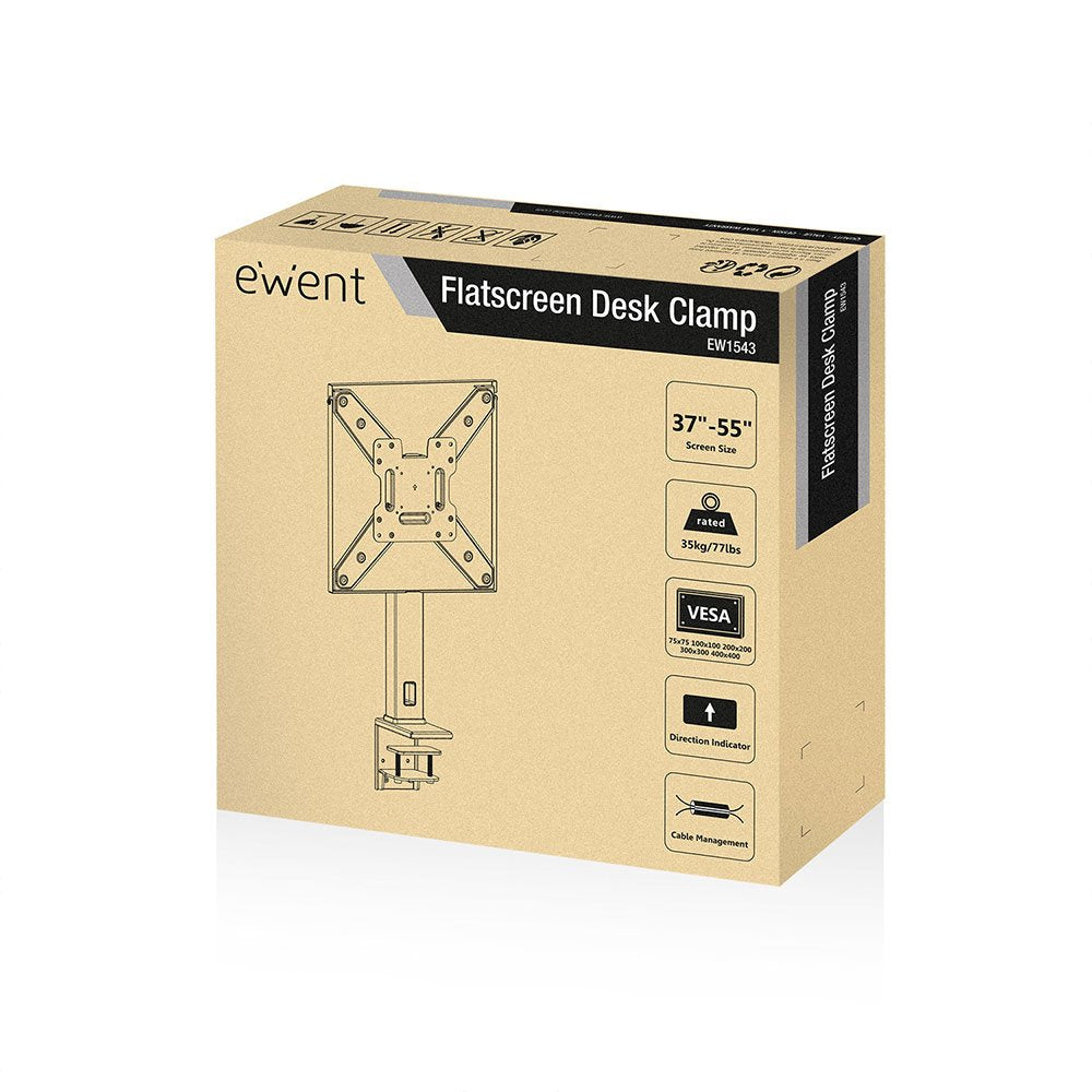 Ewent Ew1543 Soporte Para Tv 139,7 Cm (55") Negro Ewent Soporte Para Monitores 37-55 Extra Plano