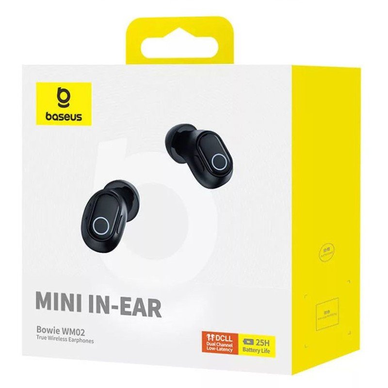 Auriculares Baseus Bowie Wm02 True Wireless Stereo (Tws) Bluetooth Negro