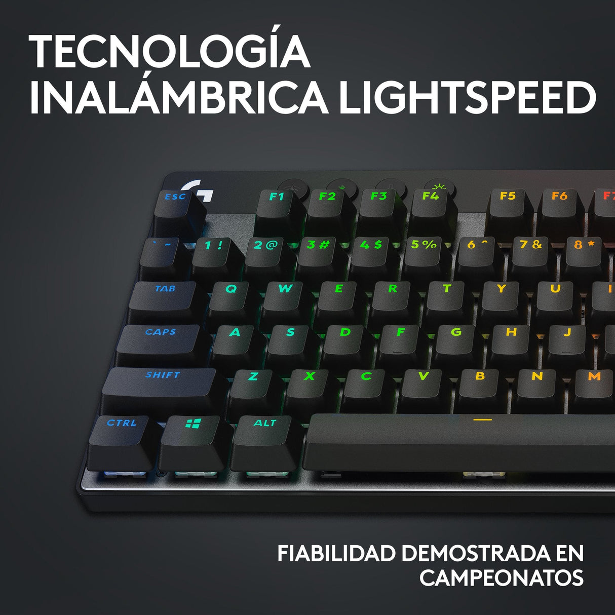 EAN 5099206113398 - Logitech G 920-012129 teclado Juego RF Wireless + Bluetooth QWERTY Español Negro imagen 7