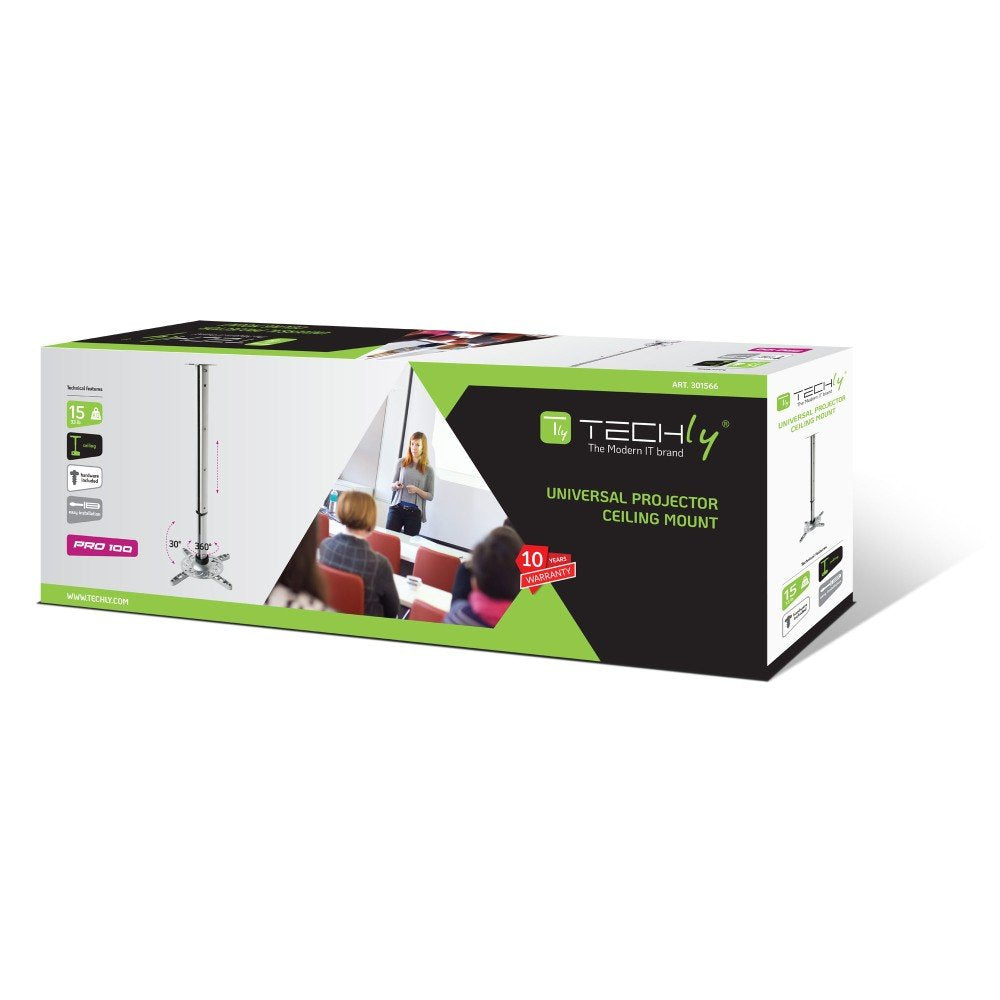 EAN 8057685301566 - Techly ICA-PM 102XL montaje para projector Techo Plata imagen 2