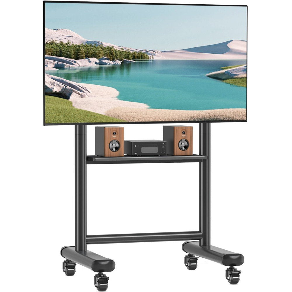 Techly Ica-Tr533bk Soporte Móvil Para Tv 60-86 Hasta 68kg Estante Av Ajustable
