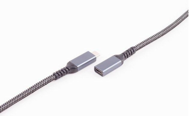 Shiverpeaks Usb-C Ladecable 3.2 90° 100w Pd Textil 1m