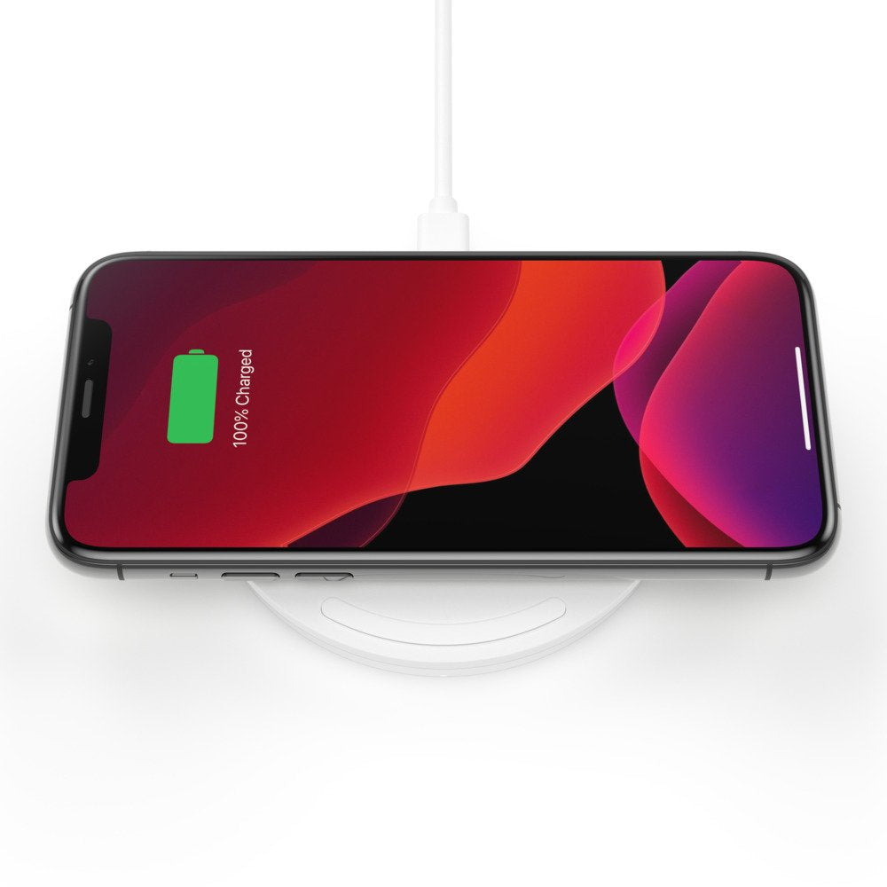 EAN 0745883796694 - Belkin WIA001VFWH cargador de dispositivo móvil Teléfono móvil Blanco Corriente alterna Cargador inalámbr imagen 1