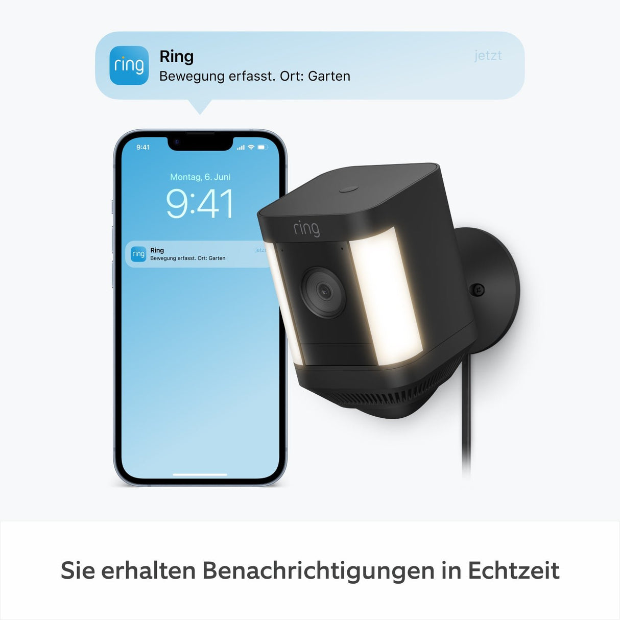 EAN 0840268988586 - Ring Spotlight Kamera Plus Caja Cámara de seguridad IP Exterior 1920 x 1080 Pixeles Techo/pared imagen 3