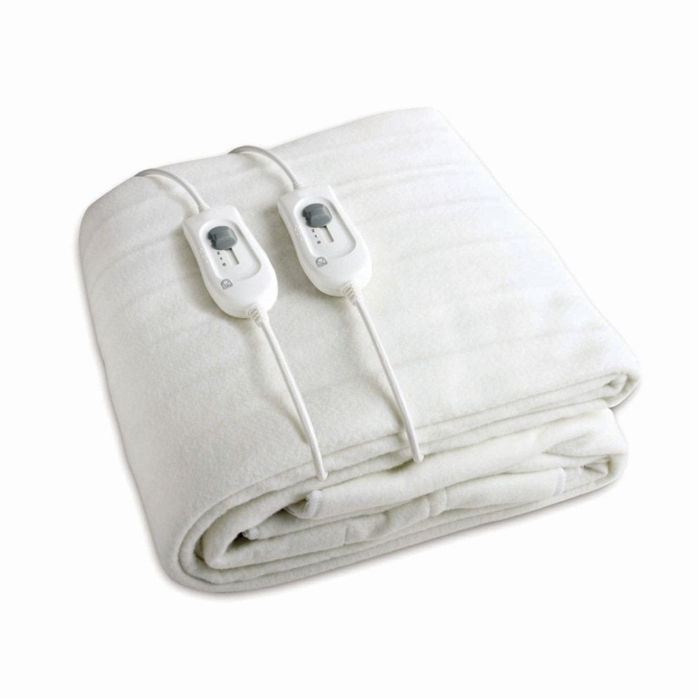 Manta Eléctrica Haeger Confort Sleep Doble 2*60w 3 Niveles Temperatura 2 Controles Desmontables 150*140cm