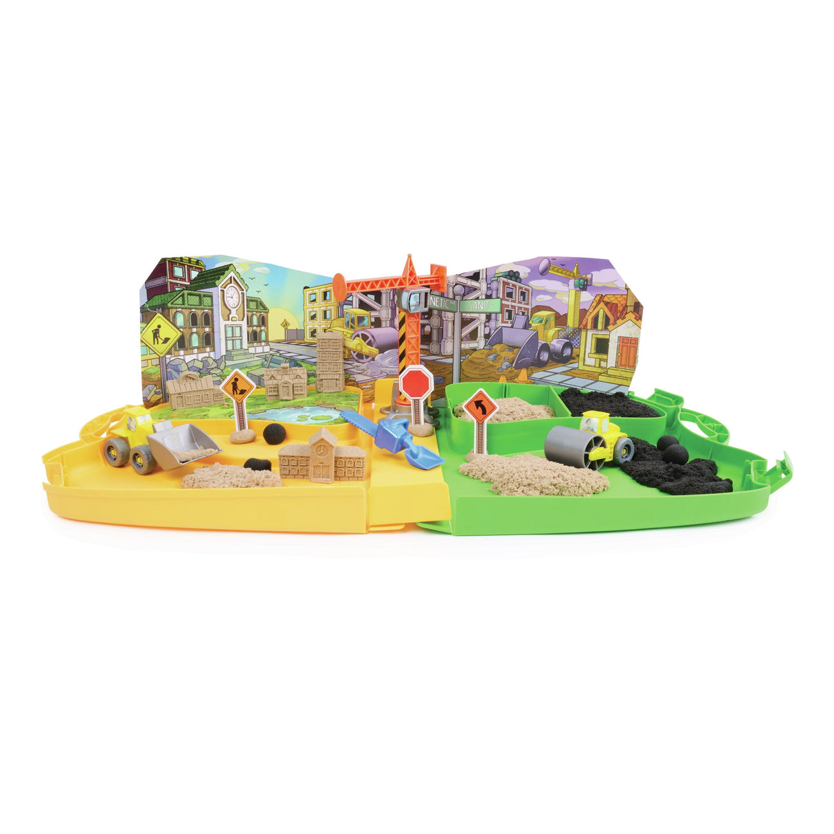 Spinmaster Kinetic Sand - Deluxe Baustellen-Koffer 6075775