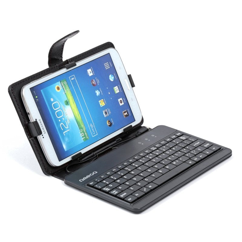Omega Funda Tablet 7"-7,85" Con Teclado Español + Soporte Microusb Negro Oct7kbses