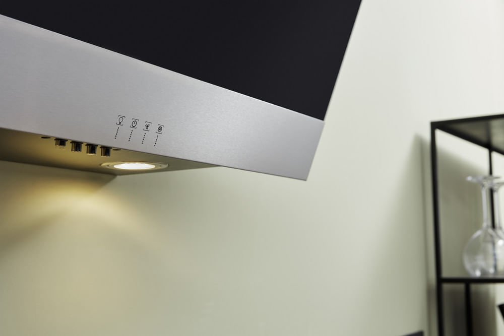 Bauknecht Rbhvp 63 Lm K, Hood Extractor Negro/Acero Inoxidable, 60 Cm Rbhvp 63 Lm K