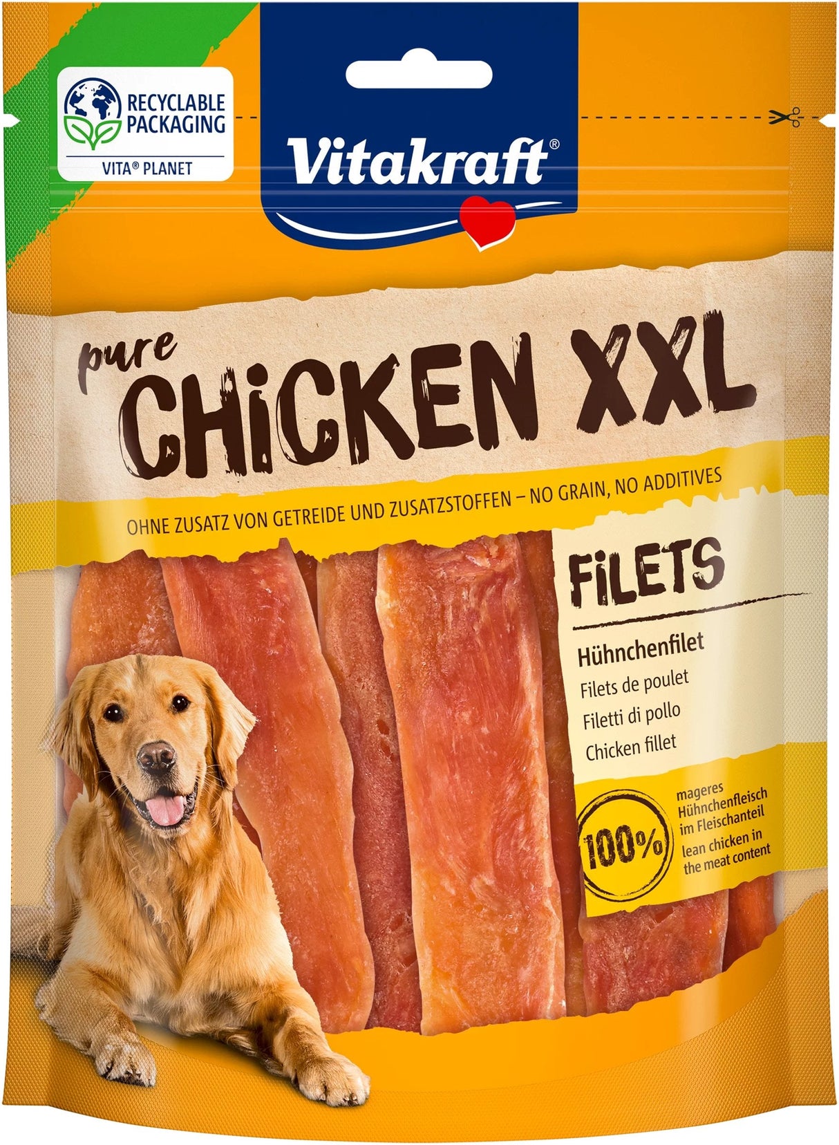 Vitakraft Kurczak Filety Xxl Para Perro - 250g