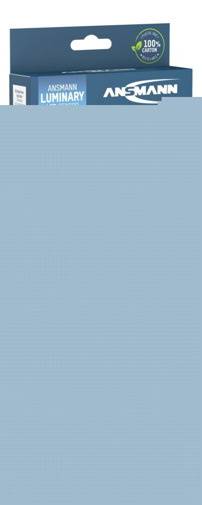 Ansmann 1600-0436 Tira De Led De 2 M Con Sensor Crepuscular Y De Movimiento Pir, Iluminación De Armario Led, Incluidas 4 Pilas Aaa