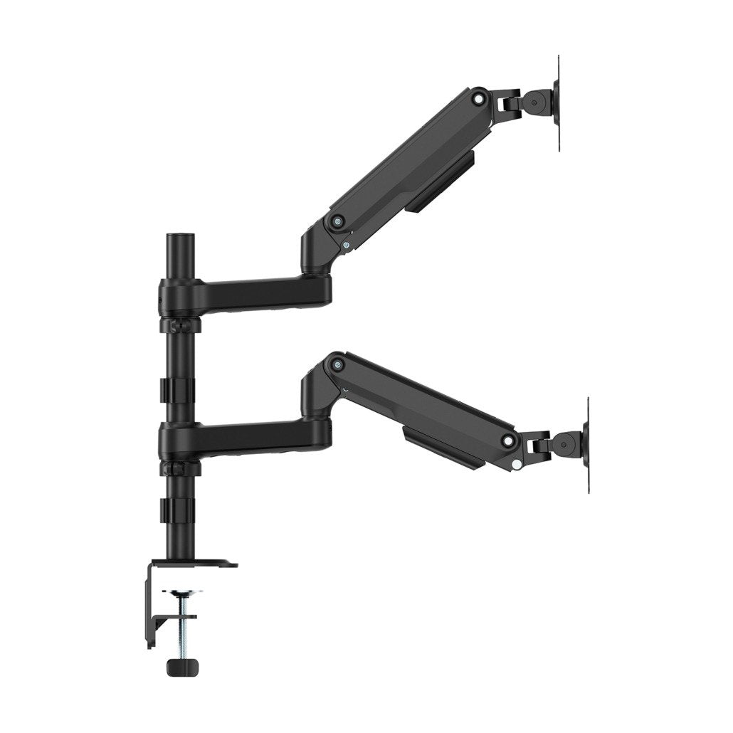 Aisens Soporte De Mesa Eco Contrapeso Giratorio E Inclinable Para Monitor/Tv 9kg (3 Pivotes, 2 Brazos) De 17-32, Negro
