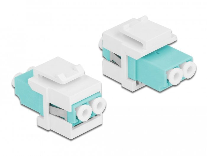 Keystone Modul Lc Duplex Buchse Zu Lc Duplex Buchse Aqua Weiss