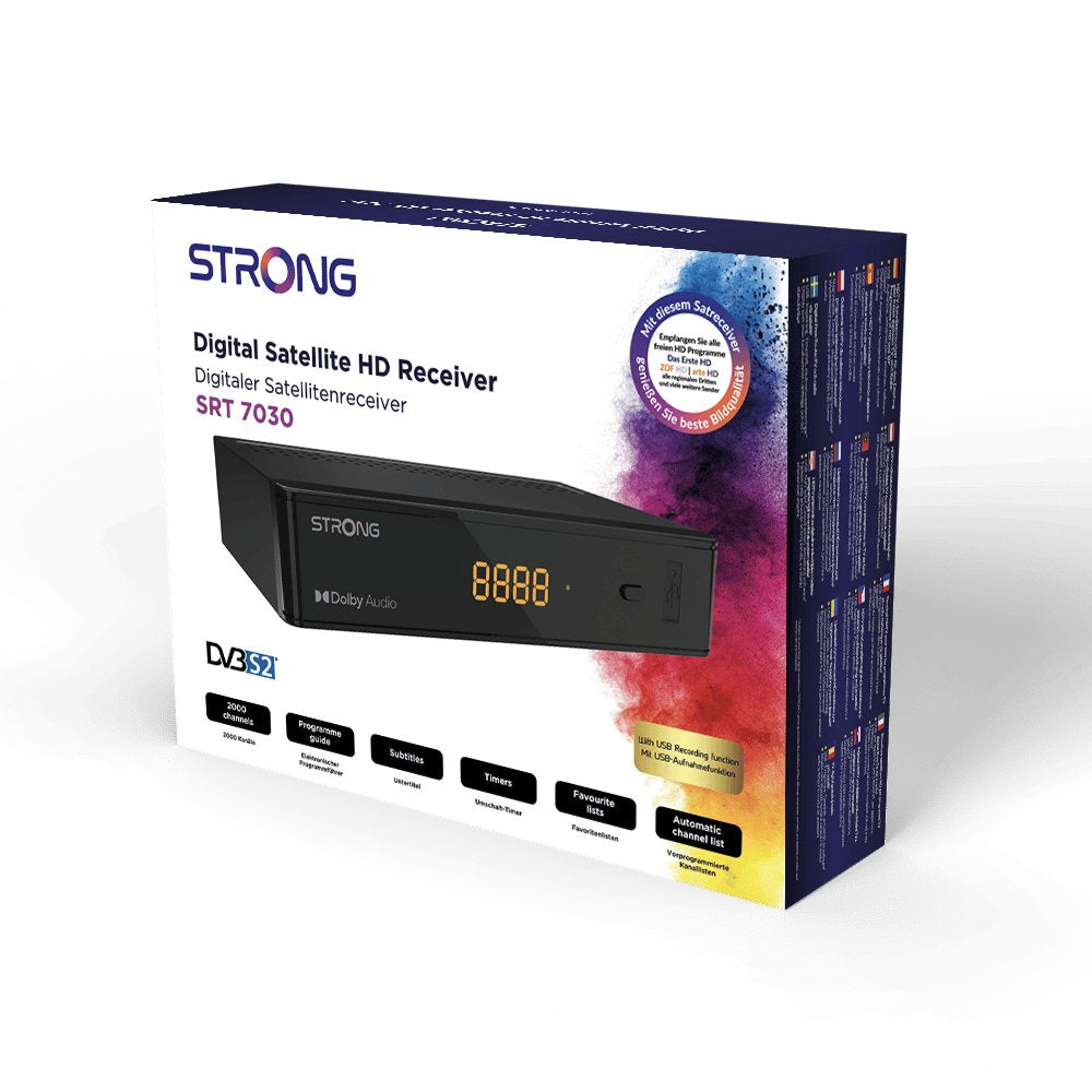 EAN 9120072373978 - Strong SRT 7030 descodificador para televisor Satélite HD Negro imagen 8