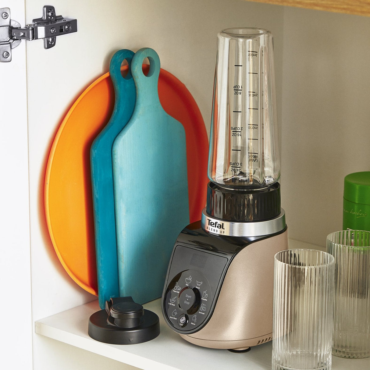 Tefal Blend Up Bl190af0 Licuadora 0,85 L Batidora De Vaso 1000 W Beige, Negro, Transparente