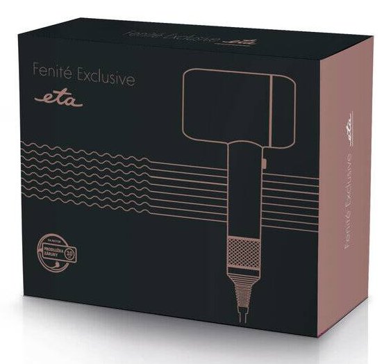 Secador De Pelo Eta Eta932090010 Exclusivo Fenité, 1600 W, Función Iones, Negro