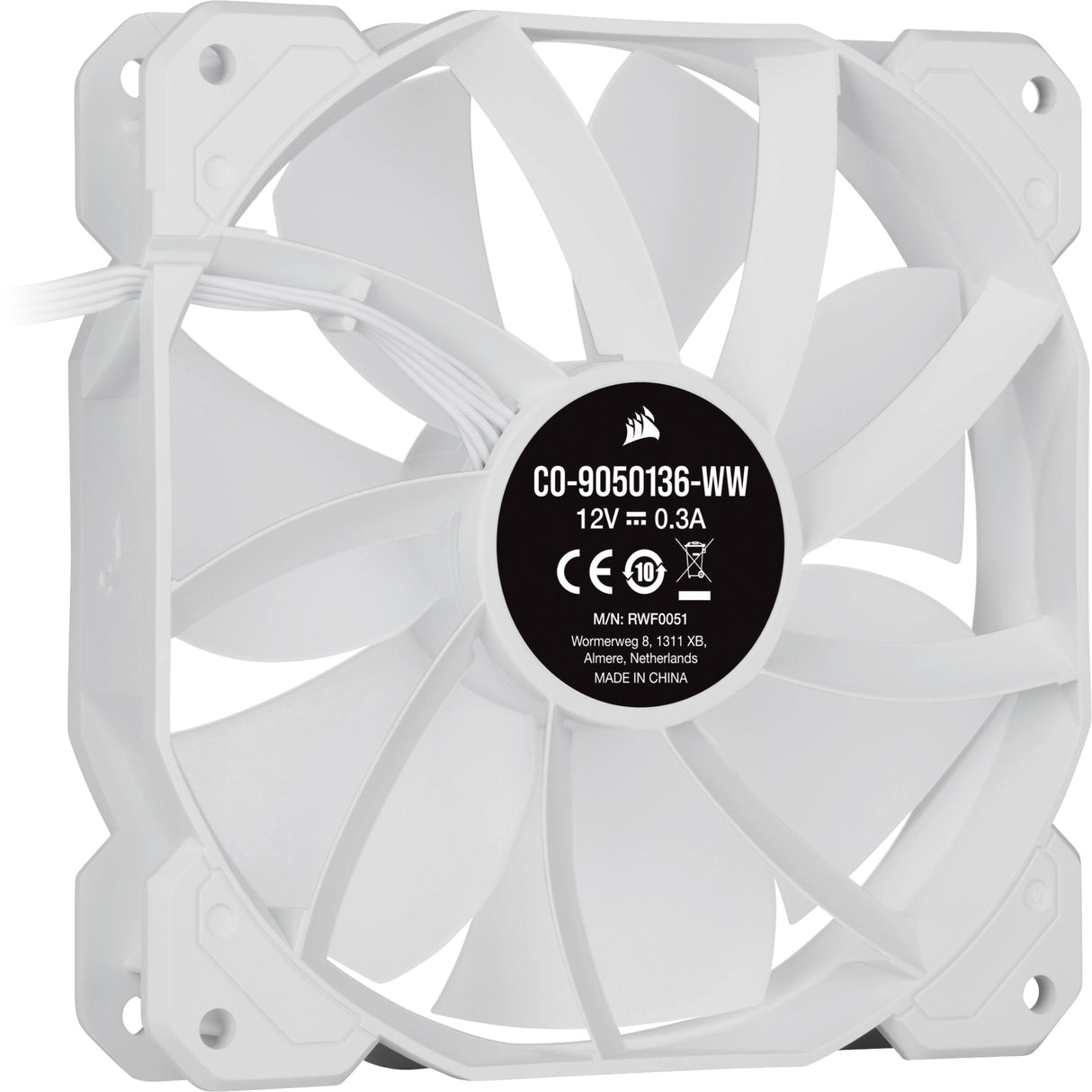 EAN 0840006637776 - Corsair SP120 RGB ELITE Carcasa del ordenador Ventilador 12 cm Blanco 3 pieza(s) imagen 10