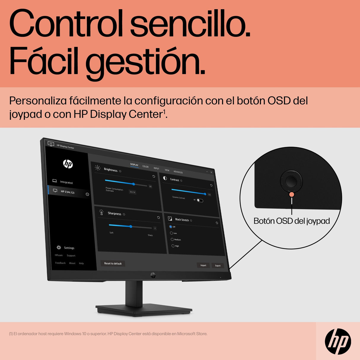 Monitor Hp P24 G5 60,5 Cm (23.8") 1920 X 1080 Pixeles Full Hd Lcd Negro