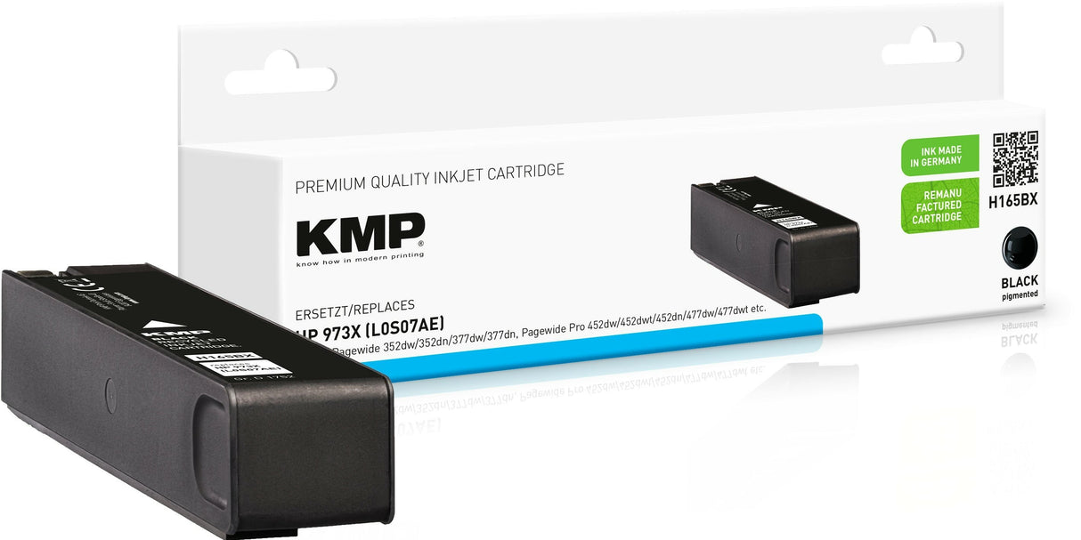 Cartucho Kmp Hp 973x (L0s07ae) Negro 10000s. H165bx Rellenado